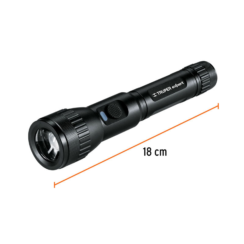 Linterna Led Recargable De Aluminio 310 Lm, Truper Expert