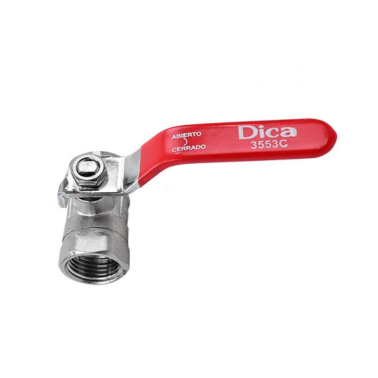 Válvula De Esfera Roscable 1/2”, 3553C.13, Dica