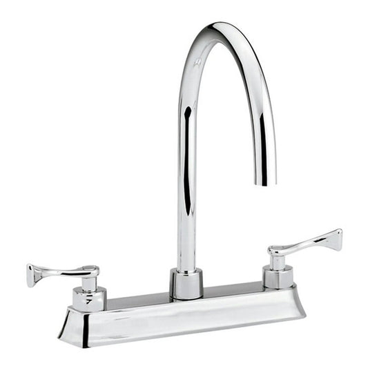 Mezcladora Para Lavabo Leda Con Maneral Metalflu 2615