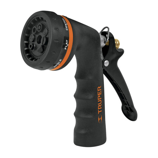 Pistola Para Riego De 8 Funciones Metálica Con Recubrimiento