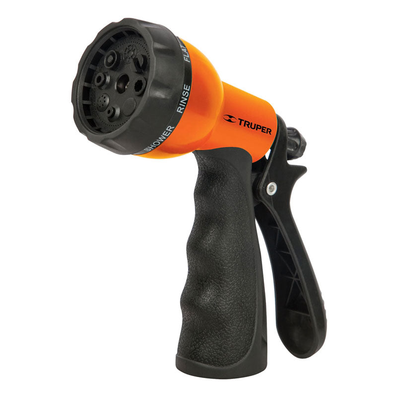 Pistola Para Riego De 8 Funciones Plástica Con Recubrimiento