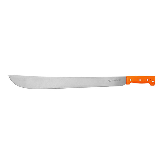 Machete Estándar 22" Cacha Naranja Remachada, Truper