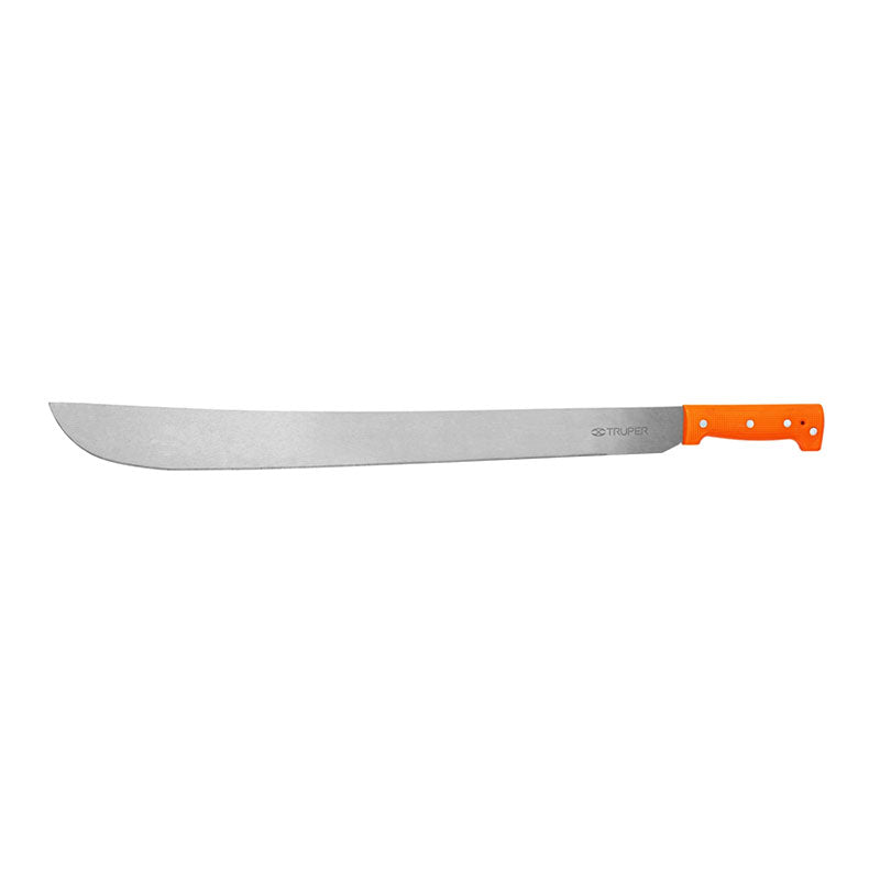 Machete Estándar 24" Cacha Naranja Remachada, Truper