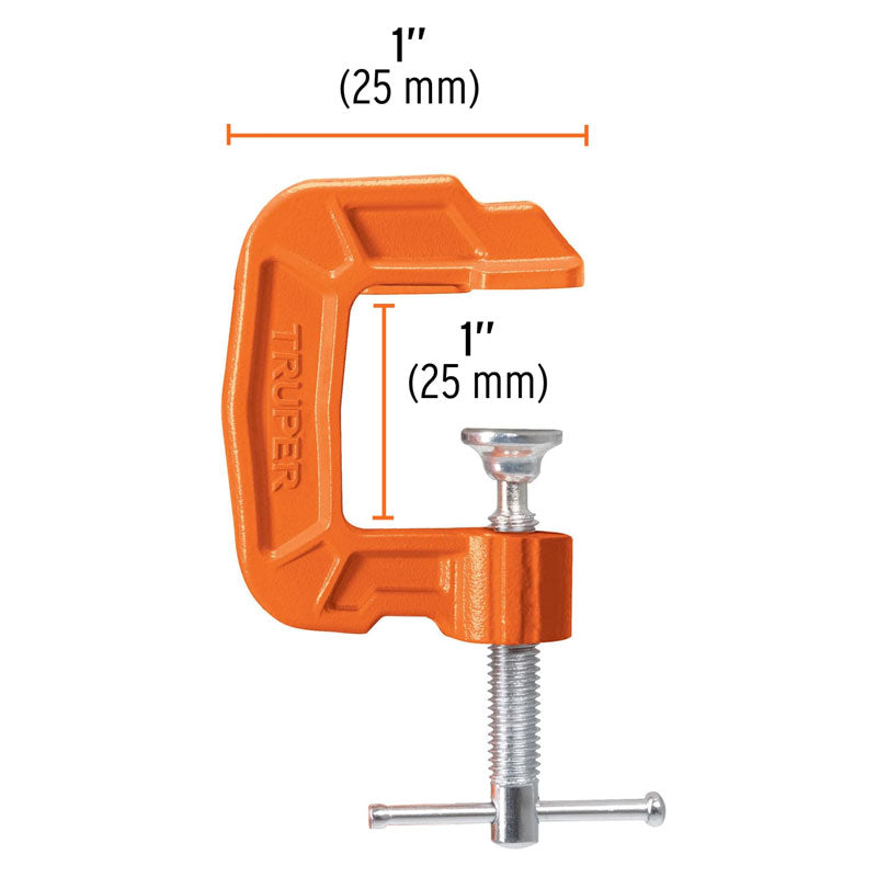 Prensa 1" De Hierro Nodular Para Carpintería, Truper