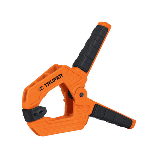 Prensa De Resorte De 4", Cuerpo De Nylon Con Mango De Tpr