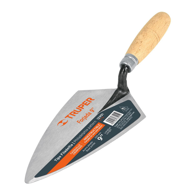 Cuchara Para Albañil 9" Forjada Tipo Filadelfia, Truper