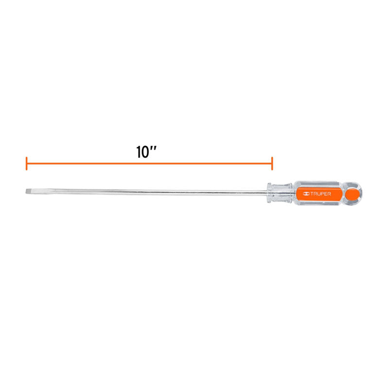 Desarmador Cabinet 1/4" X 10" Mango De Acetato, Truper