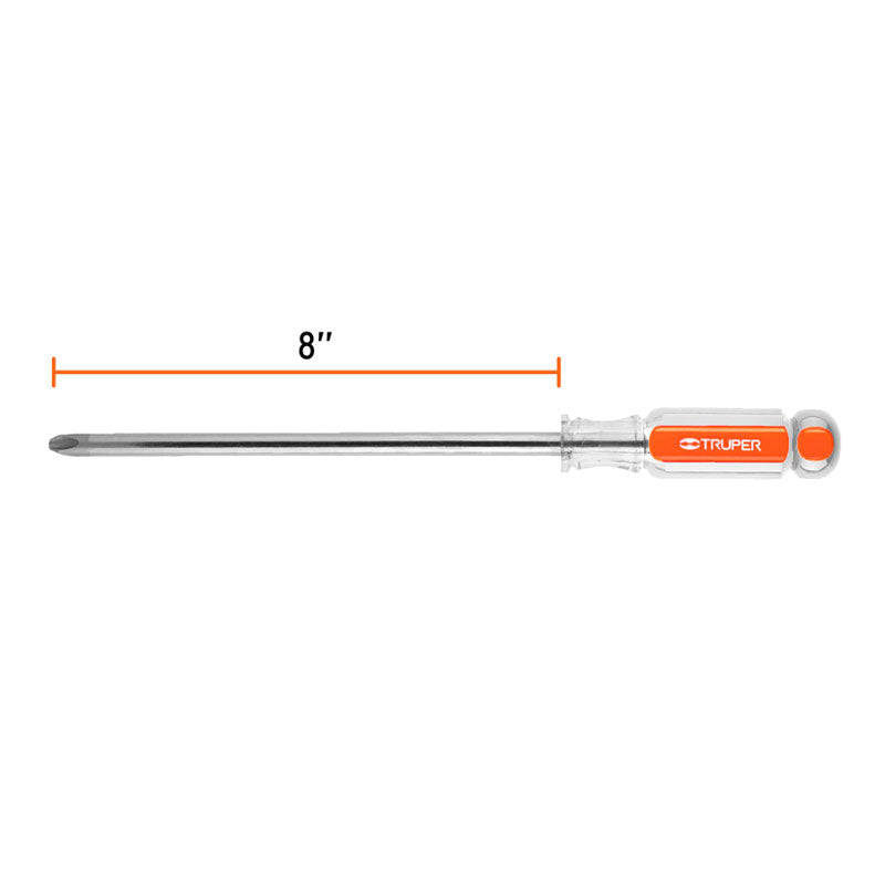 Desarmador De Cruz 3/8" X 8" Mango De Acetato, Truper