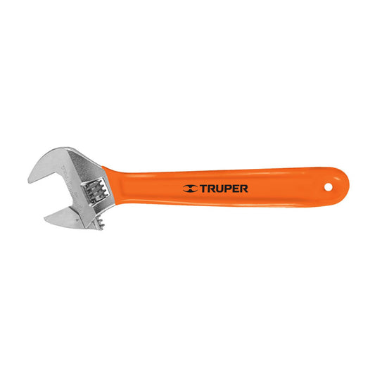 Llave Ajustable (Perico) 12" Cromada Mango De Pvc, Truper
