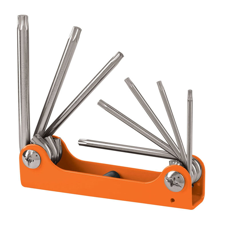 Juego De 8 Llaves Torx Tipo Navaja, Cuerpo De Lámina, Truper
