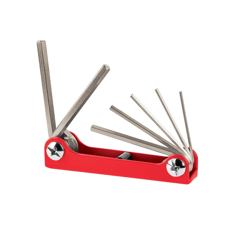 Juego De 7 Llaves Allen Std Tipo Navaja, Cuerpo De Lámina