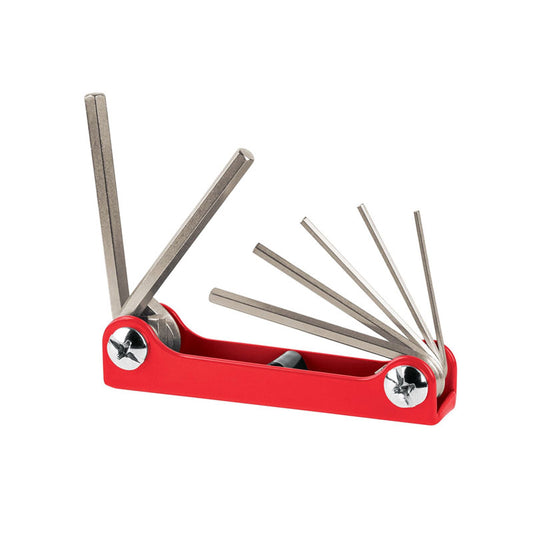 Juego De 7 Llaves Allen Std Tipo Navaja, Cuerpo De Lámina