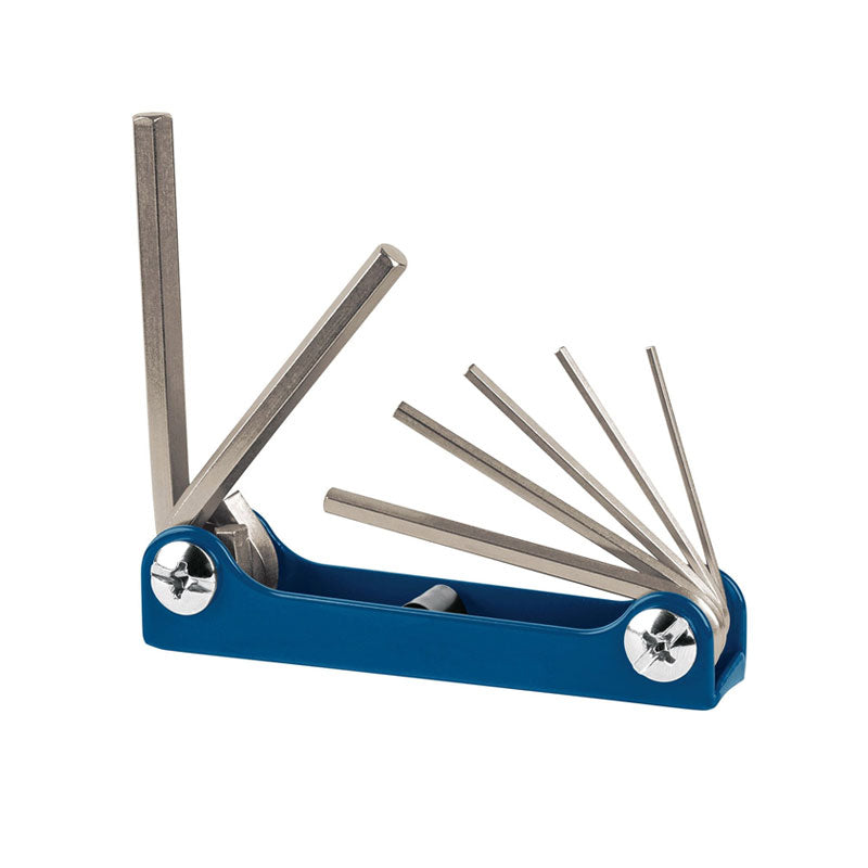 Juego De 7 Llaves Allen Mm Tipo Navaja, Cuerpo De Lámina