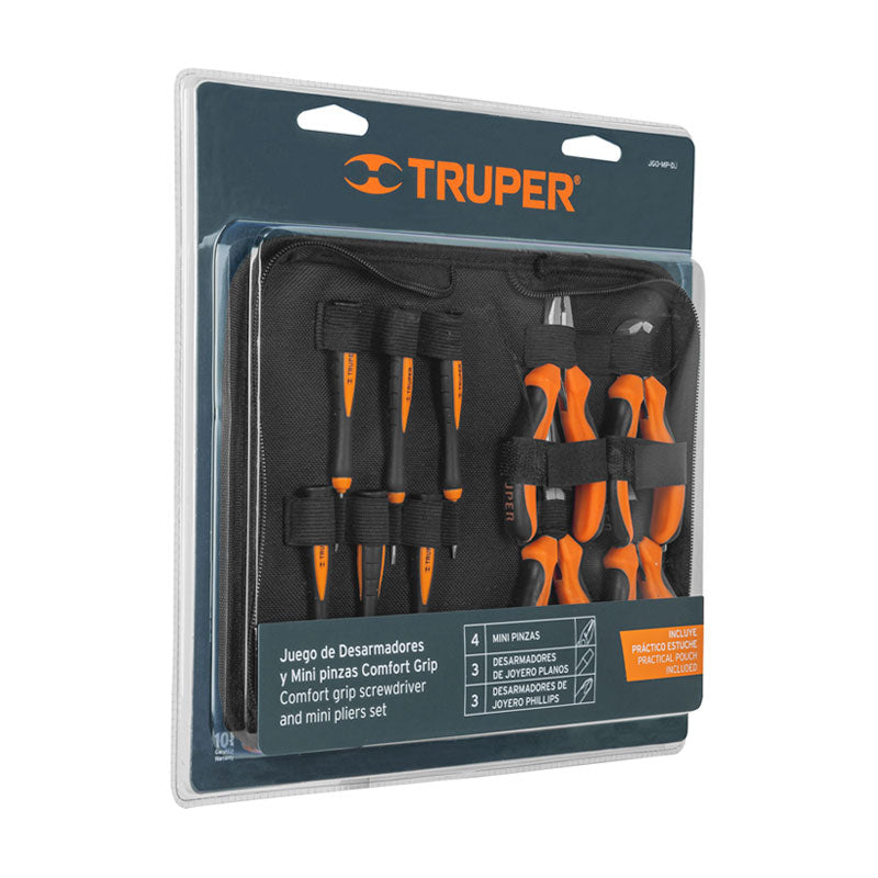 Juego 6 Desarmadores De Joyero Y 4 Mini Pinzas Comfort Grip