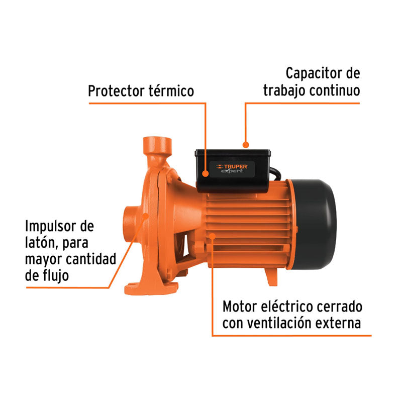 Bomba Centrífuga Para Agua Modelo Europeo, 2 Hp, Expert