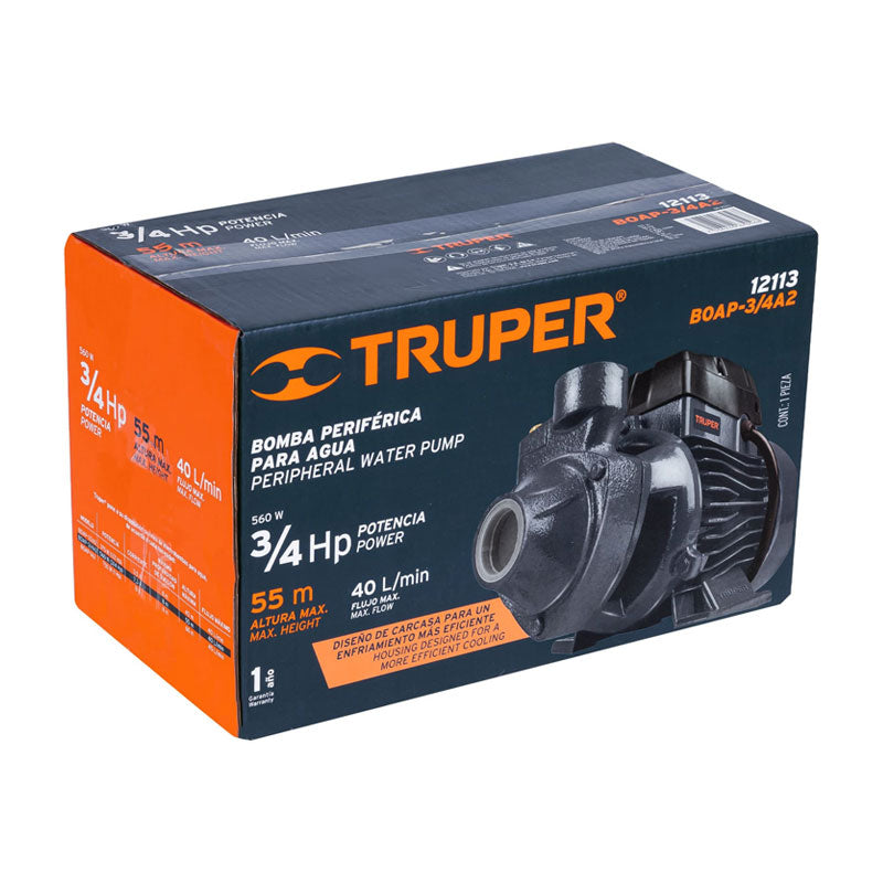 Bomba Periférica 3/4 Hp, Truper