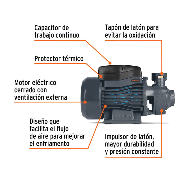 Bomba Periférica 1 Hp, Truper