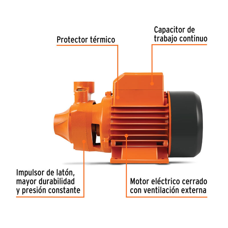 Bomba Periférica 1/2 Hp, Truper Expert