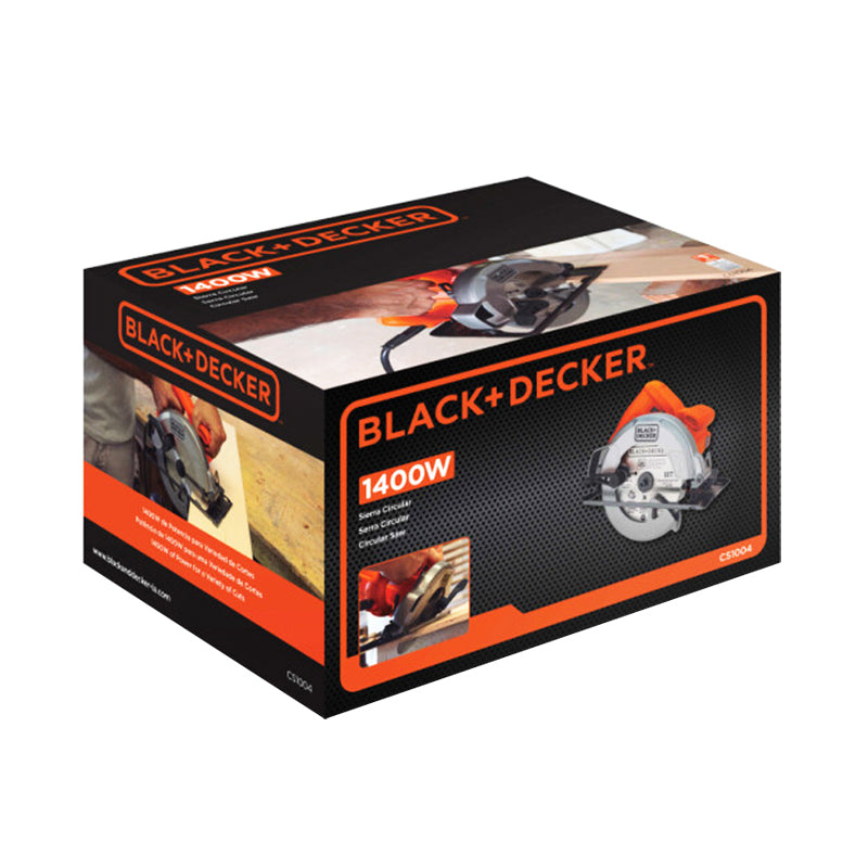 Sierra Circular De 7 1/4” De 1400 W Black & Decker Cs1004B3