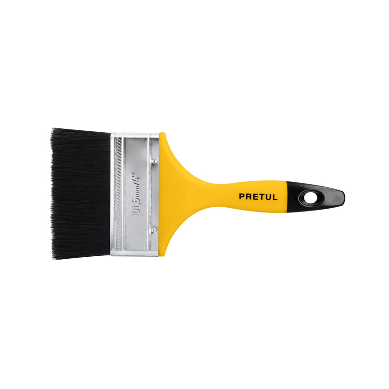 Brocha Uso General De 4" Con Mango De Plástico Pretul