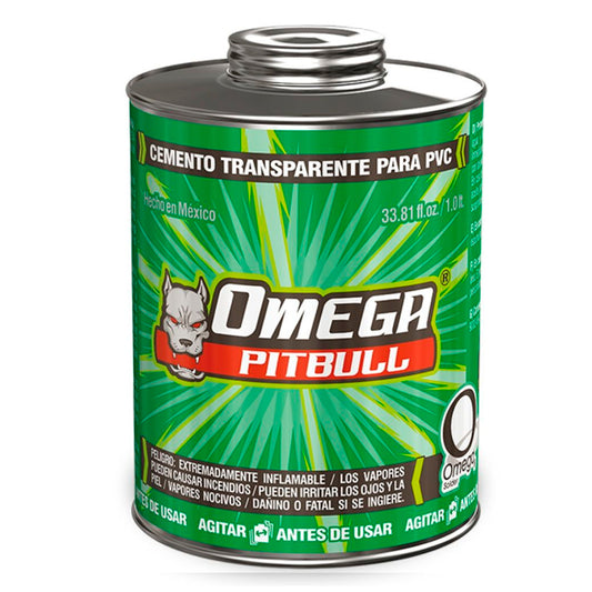 Cemento P/Pvc Verde 1 Lt Omega Pitbull