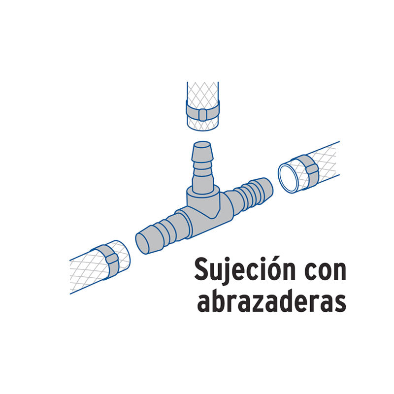 Tee Inserción 3/4" De Polipropileno, Foset