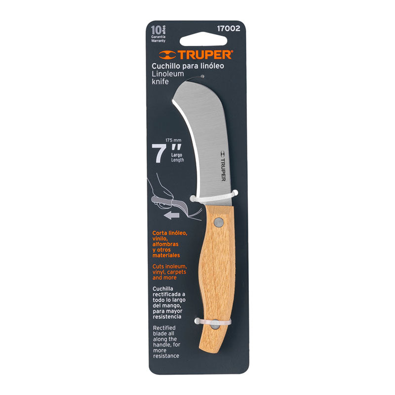 Cuchillo 7" Para Linóleo, Truper
