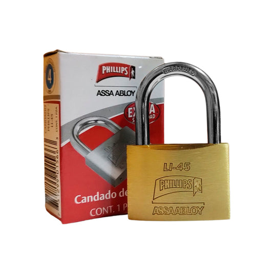 Candado De Latón Li 45 Phillips Mx1566 Caja
