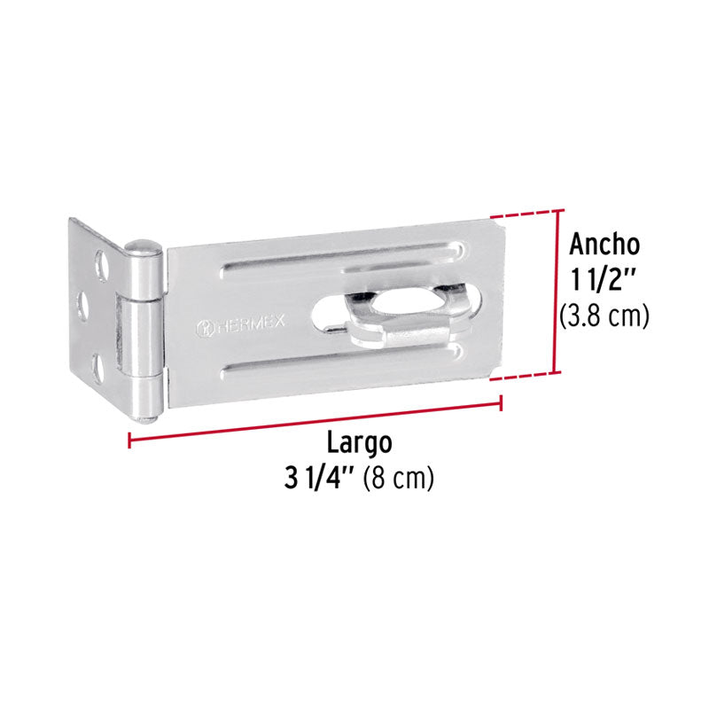 Portacandado De Acero Zincado 3 1/4", Hermex