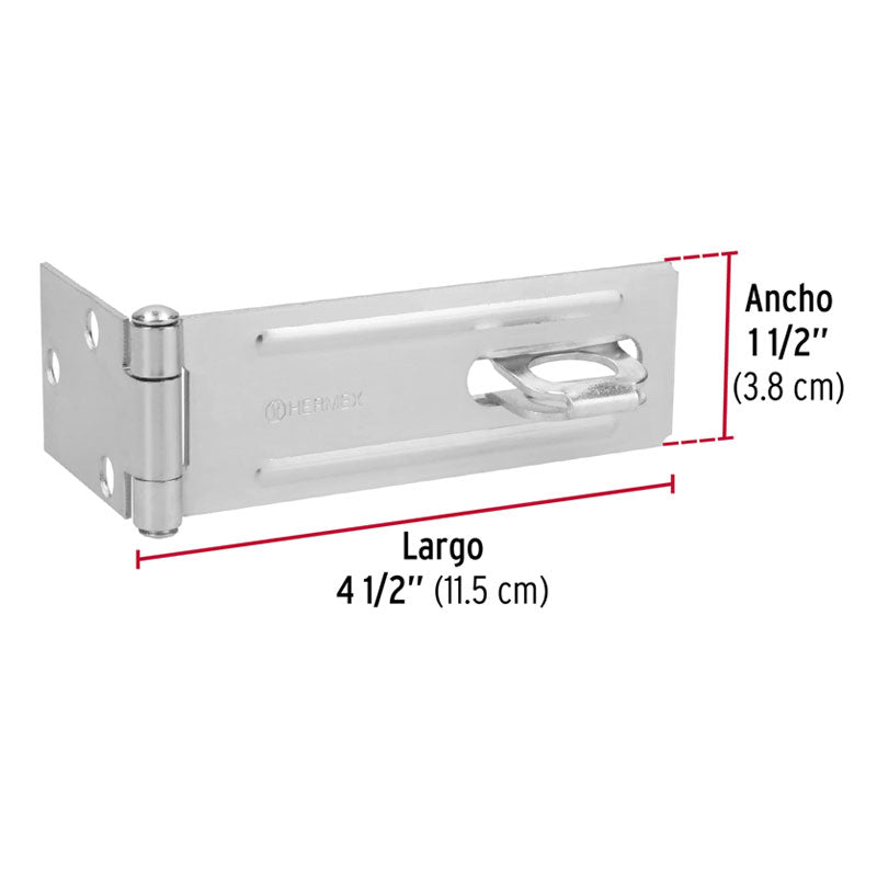Portacandado De Acero Zincado 4 1/2", Hermex