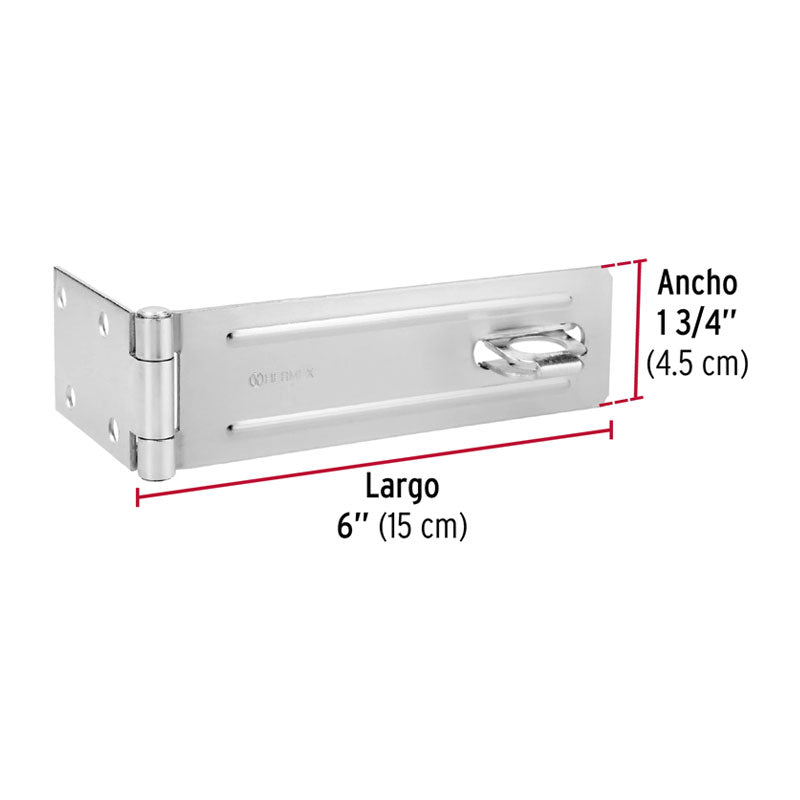 Portacandado De Acero Zincado 6", Hermex