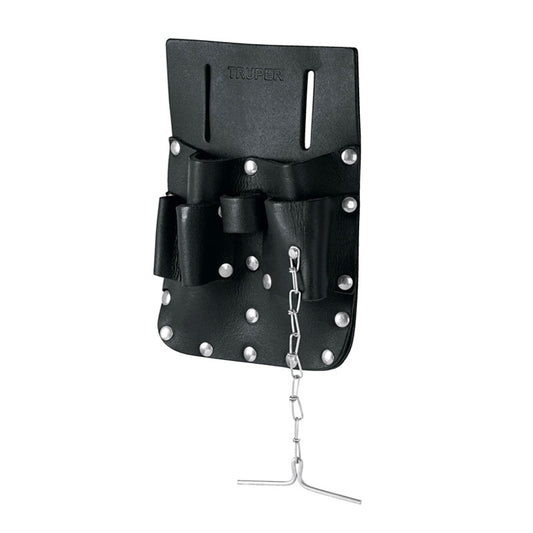 Porta Herramientas De Cuero Con 7 Compartimentos, Truper