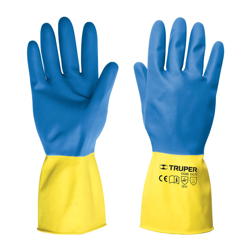 Guantes De Látex Reforzados Para Limpieza, Medianos, Truper