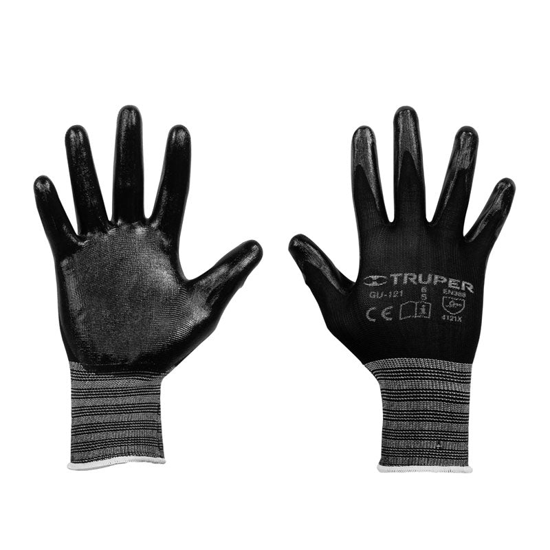 Guantes De Nylon Recubiertos De Nitrilo, Ch, Truper