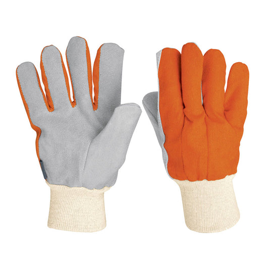 Guantes Carnaza Y Loneta, Uso Ligero, Truper