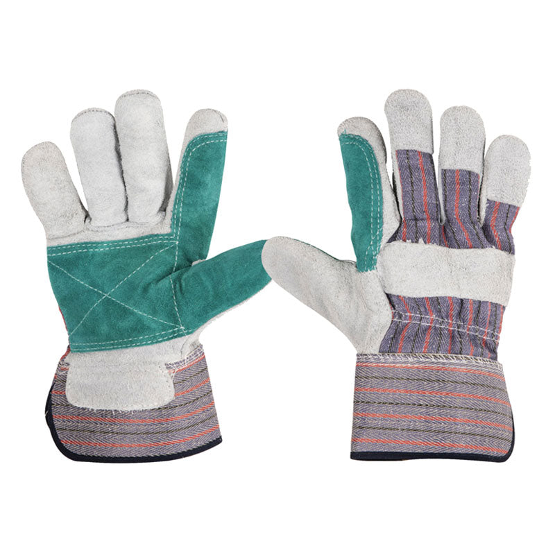 Guantes De Carnaza Y Loneta Con Refuerzo, Unitalla, Pretul