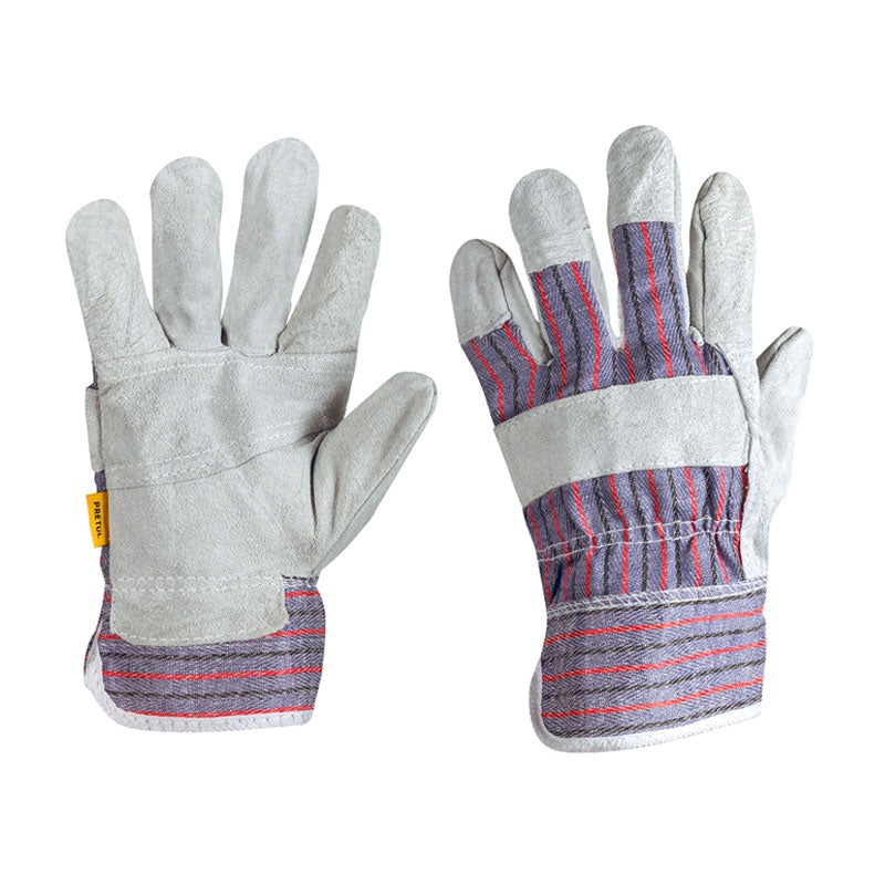 Guantes De Carnaza Y Loneta, Unitalla, Pretul