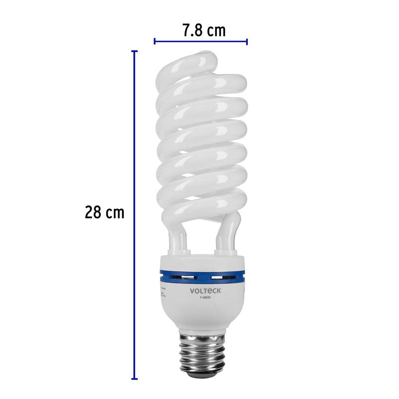 Lámpara Espiral 65 W Base Mogul E39 220 V Luz Día, Caja