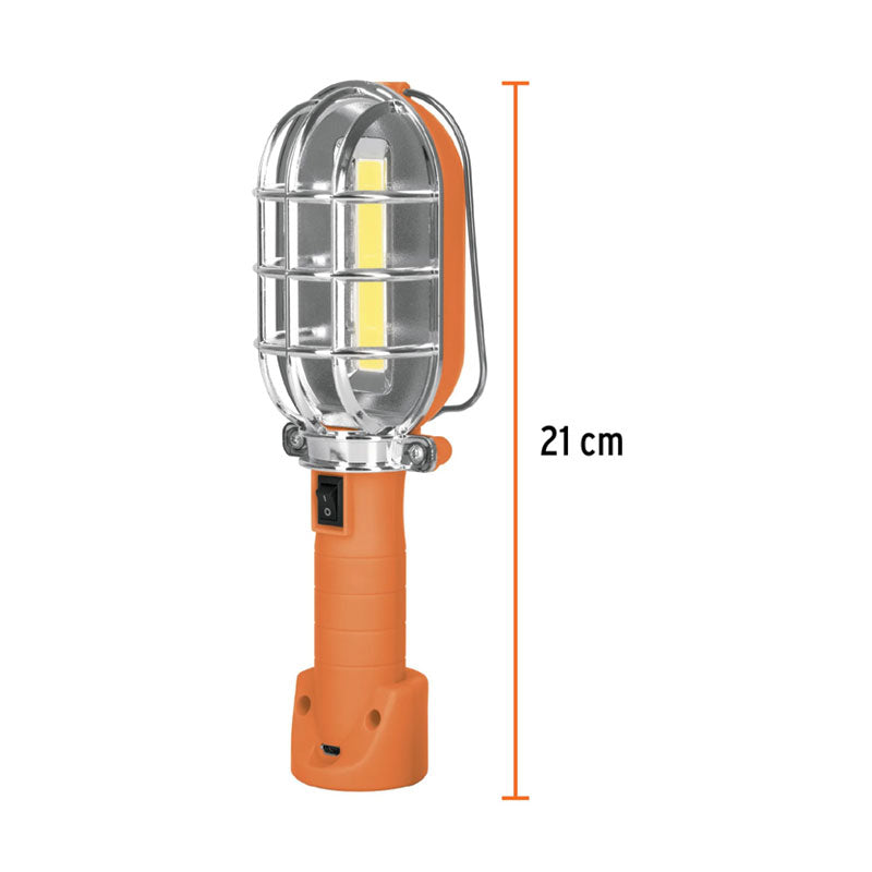 Lámpara Led 280 Lm De Taller, Recargable, Truper
