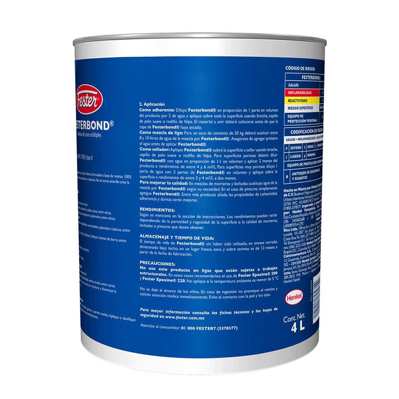 Festerbond De 4 Litros - Tool Ferreterías / Ferretodo - Herramientas y material de construcción.