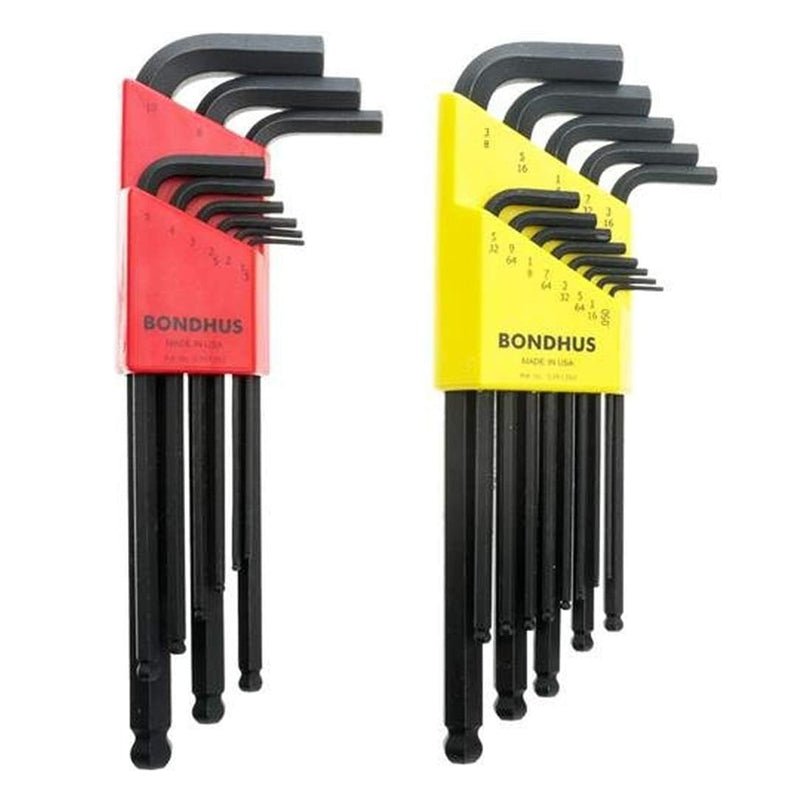 Juego De 22 Llaves Hexagonales Con Punta De Bola De Std/Mm Bondhus 20199 - Tool Ferreterías / Ferretodo - Herramientas y material de construcción.