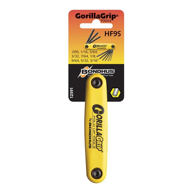 Juego Plegable De 9 Llaves Hexagonales, Bondhus Gorillagrip - Tool Ferreterías / Ferretodo - Herramientas y material de construcción.