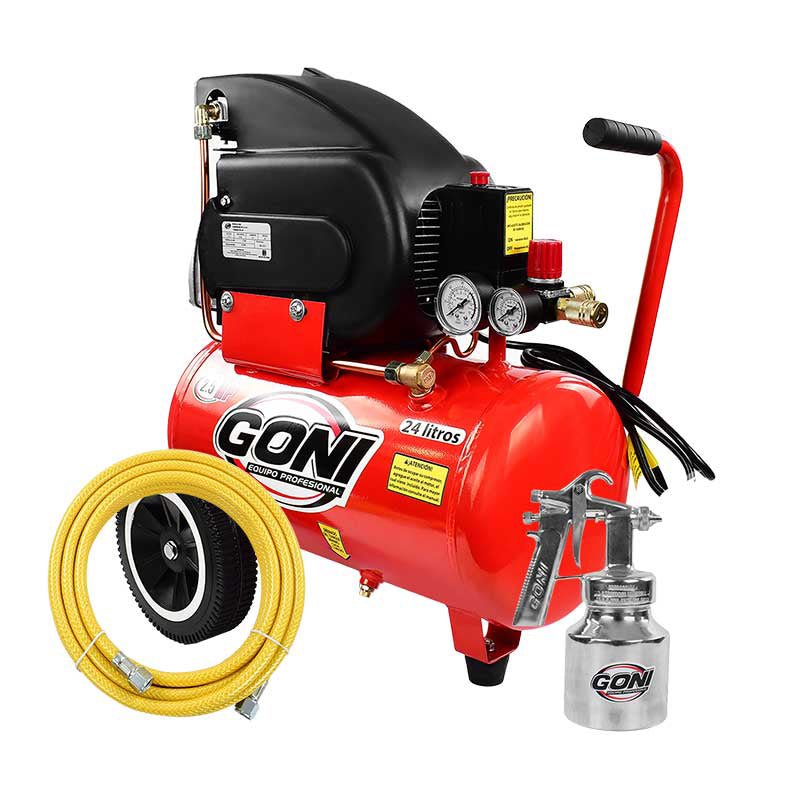 Kit De Compresor Con Manguera Y Pistola, 940P Goni - Tool Ferreterías / Ferretodo - Herramientas y material de construcción.