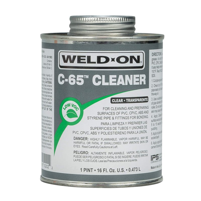 Limpiador C65 Weldon Para De Pvc 500 Ml - Tool Ferreterías / Ferretodo - Herramientas y material de construcción.