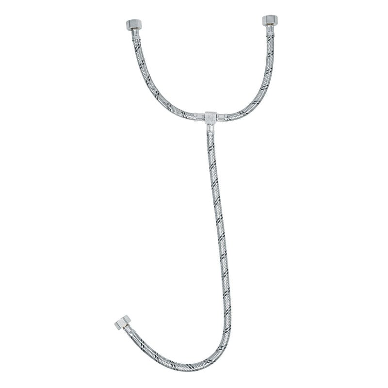 Manguera Hule ,"T", 55 Cm, Acero Inoxidable, Usos Generales - Tool Ferreterías / Ferretodo - Herramientas y material de construcción.