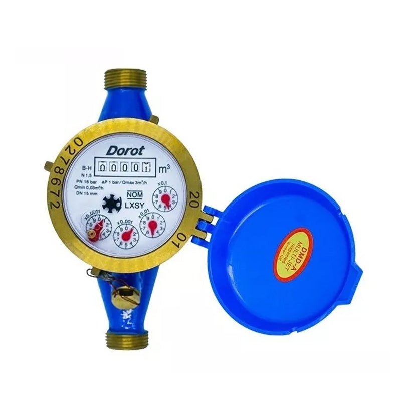 Medidor Para Agua De 1/2" De Bronce, Lxsy15 Dorot - Tool Ferreterías / Ferretodo - Herramientas y material de construcción.