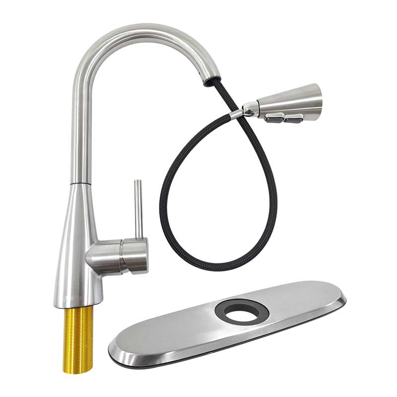 Monomando Para Fregadero Con Rociador Retráctil De Acero Inoxidable Gfm402 Coflex - Tool Ferreterías / Ferretodo - Herramientas y material de construcción.