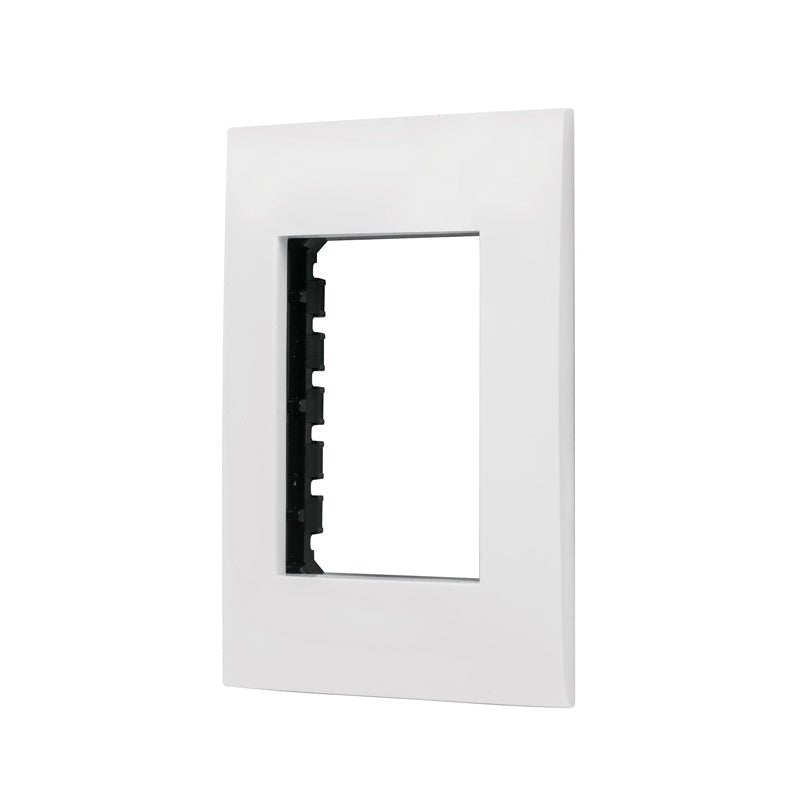 Placa 3 Módulos De Abs Línea Oslo Color Blanco Volteck - Tool Ferreterías / Ferretodo - Herramientas y material de construcción.