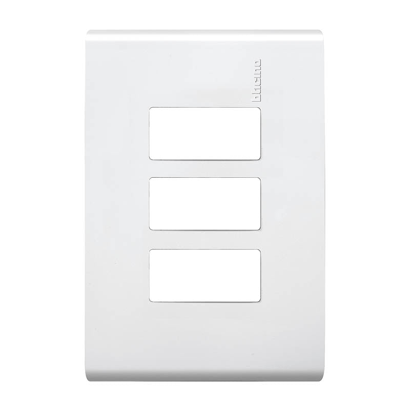Placa Con 3 Módulos Con Chasis De Resina Color Blanco E5N3Bn Bticino - Tool Ferreterías / Ferretodo - Herramientas y material de construcción.