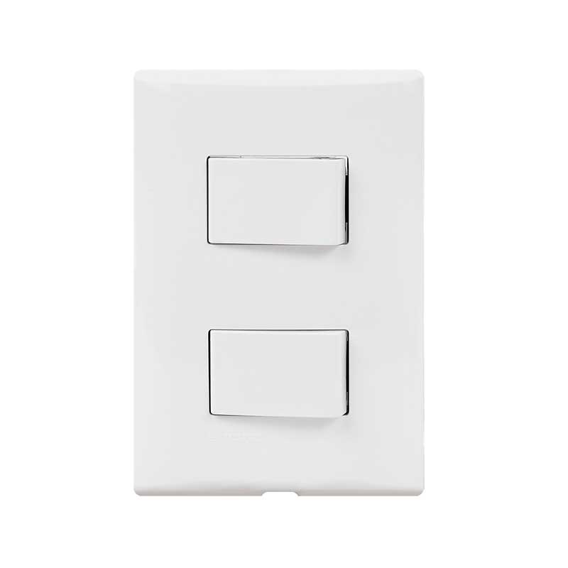 Placa Con Interruptor Sencillo + Interruptor De 3 Vías 10A 127V Blanco Fza5153 Forza - Tool Ferreterías / Ferretodo - Herramientas y material de construcción.